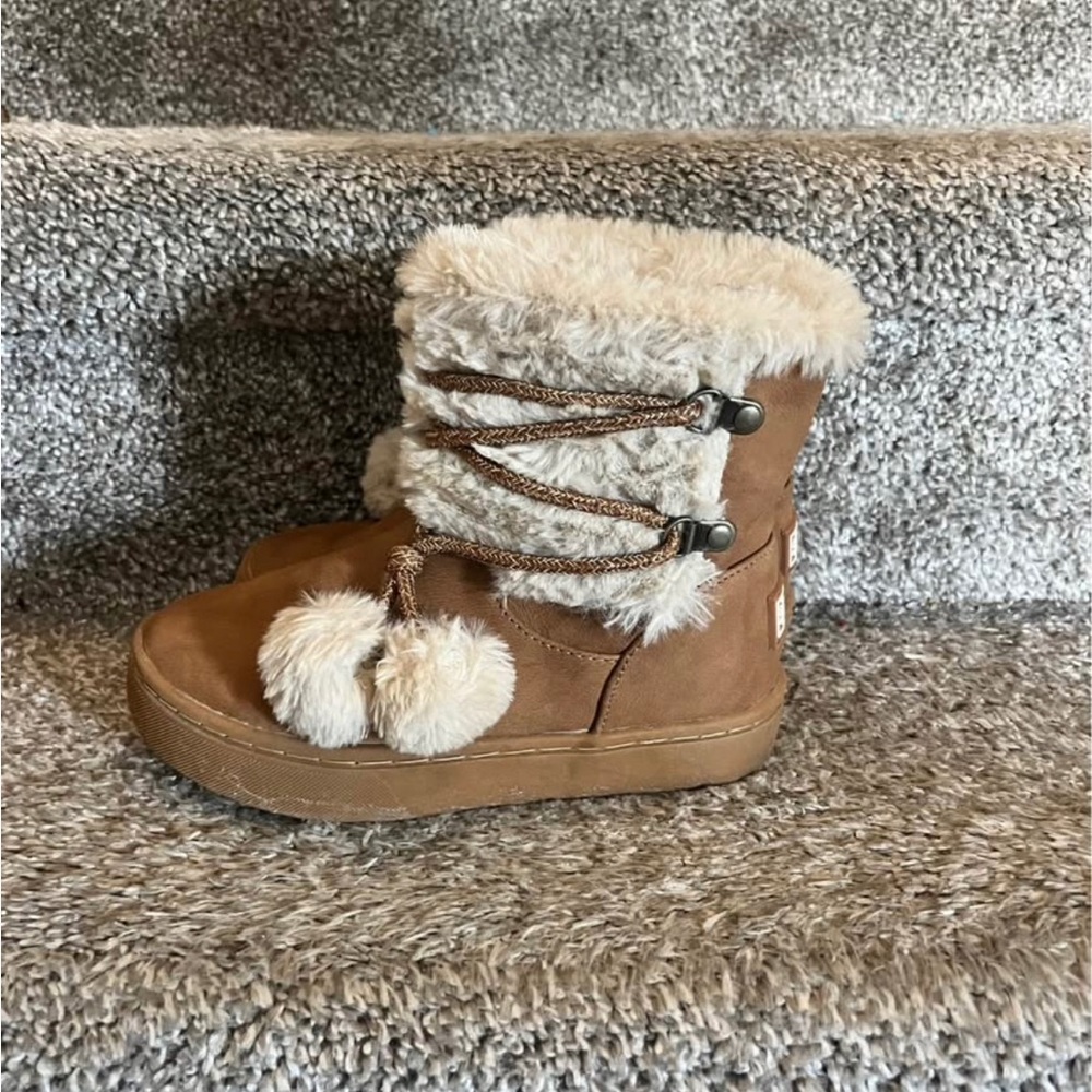 Justice Preschool Girl Faux Sherpa Lined Boots